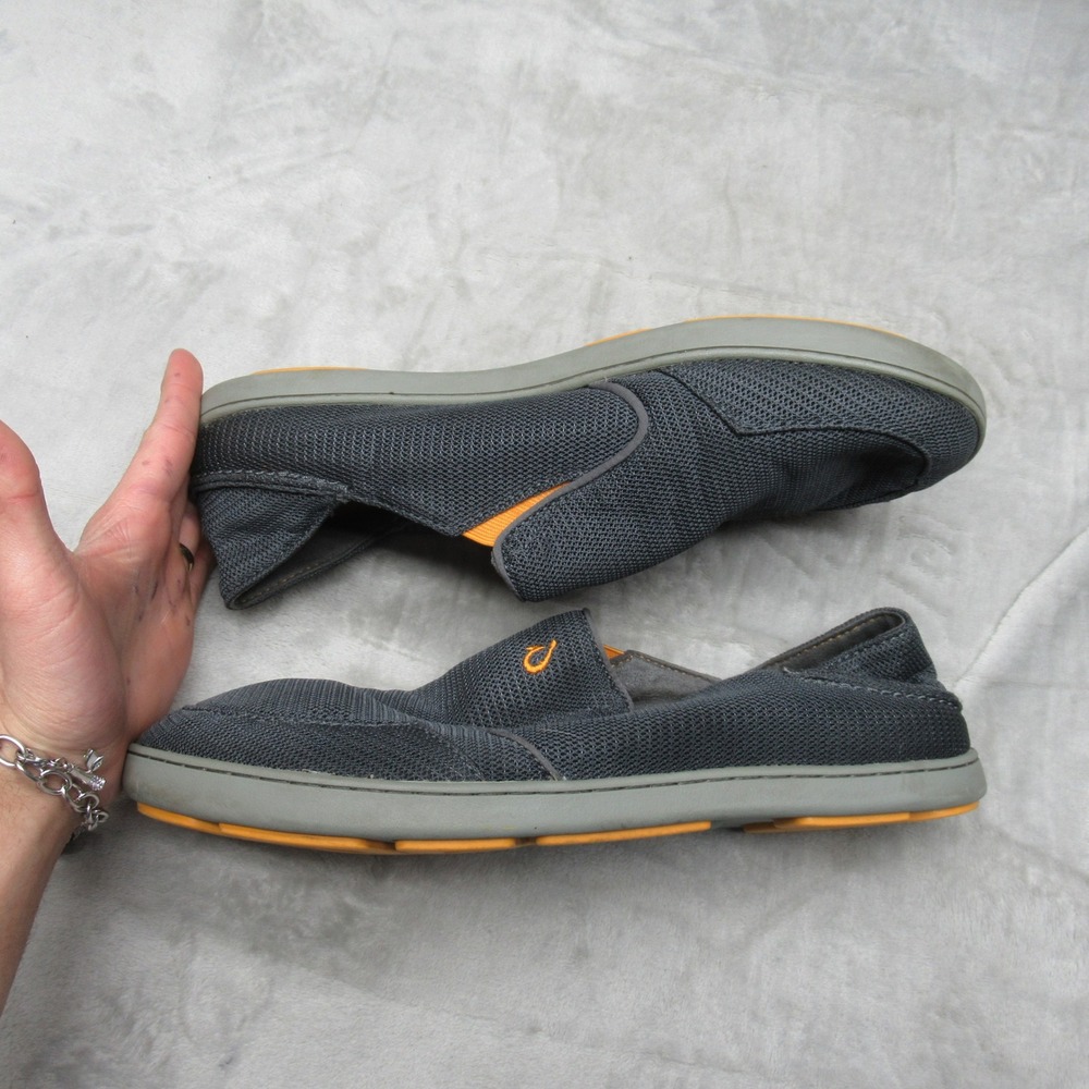 OluKai Men Shoes 11 Black Nohea Mesh Slip On Lightweight Comfort Casual Sneakers - Picture 6 of 15